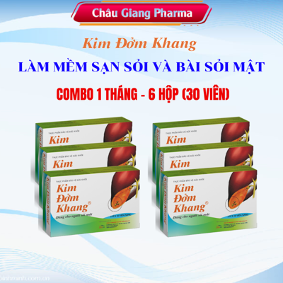  Combo 6 hộp Kim Đởm Khang (3 vỉ x 10 viên)